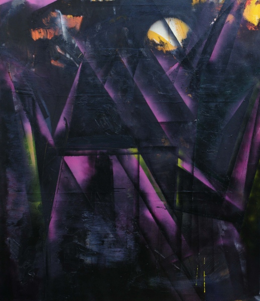 ''Three Towers'',2020,oil,acrylic on canvas,160x140cm