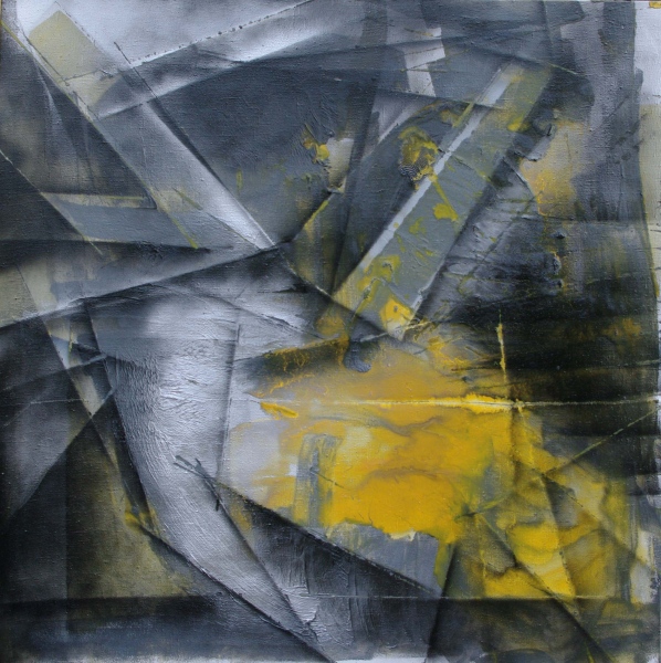 ''Gifted One'',2020,oil,acrylic on canvas,130x130cm