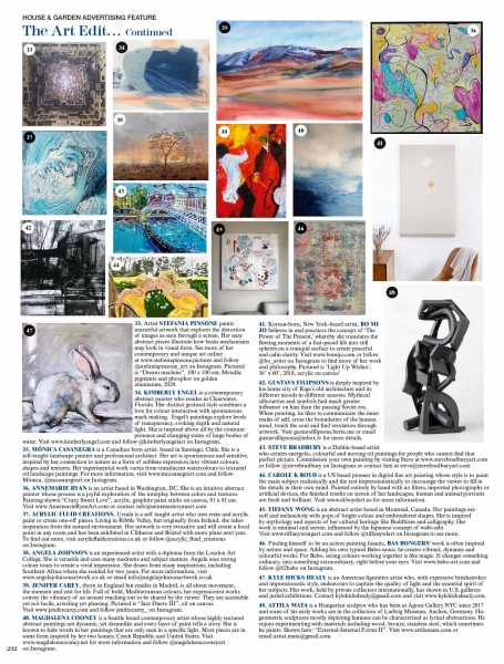 November issue of &quot;House and Garden&quot;my art is in